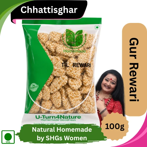 Gur Rewari- Simply Homemade - 100g (Packet Packaging)