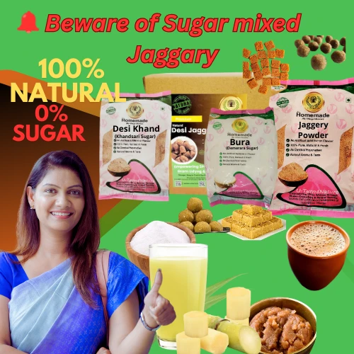 Desi Gur/Jaggery Cubes– No Sugar Mixed- Naturally Pure - 500g
