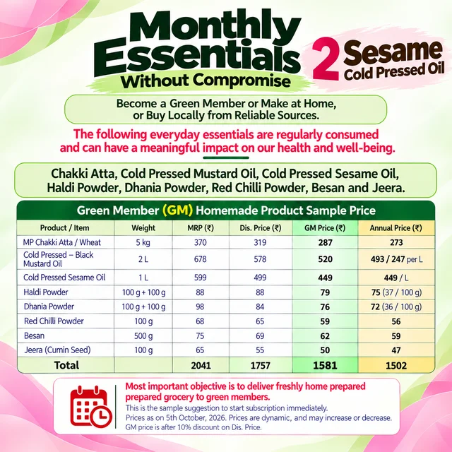 Green Member Subscription-HEALTH OVER HURRY-2 - Essential, Monthly