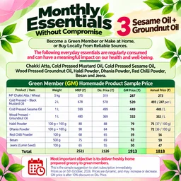 Green Member Subscription-HEALTH OVER HURRY-3 - Essential, Monthly