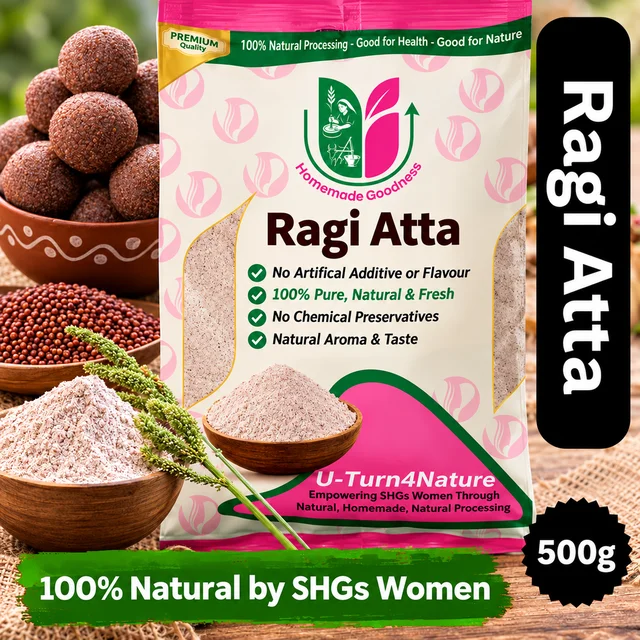 Ragi Flour ( मडुआ आटा) Natural Homemade 500g - 500g