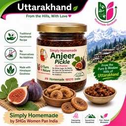 Homemade Anjeer Pickle Uttarakhand - 300gms, Glass Jar