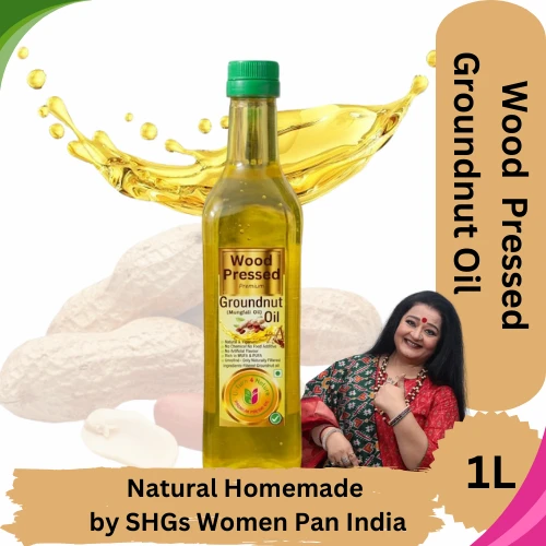 Wood Pressed Groundnut Oil- Pure & Natural - 1L