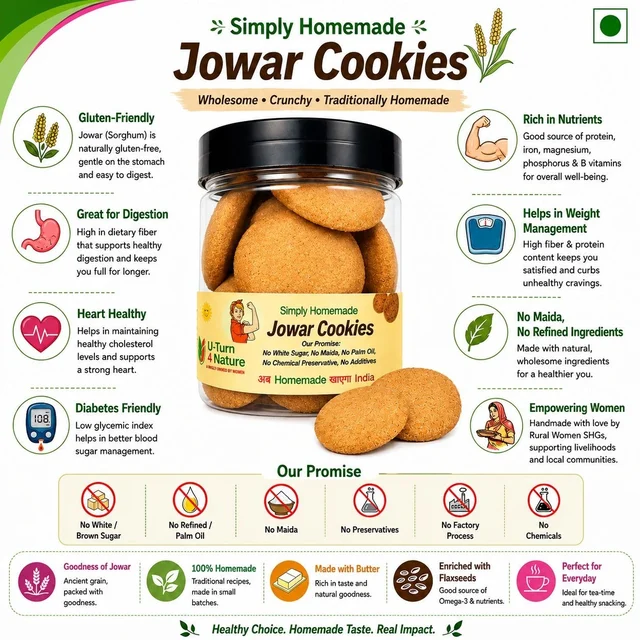 Jowar Cookies- Simply Homemade - 200g
