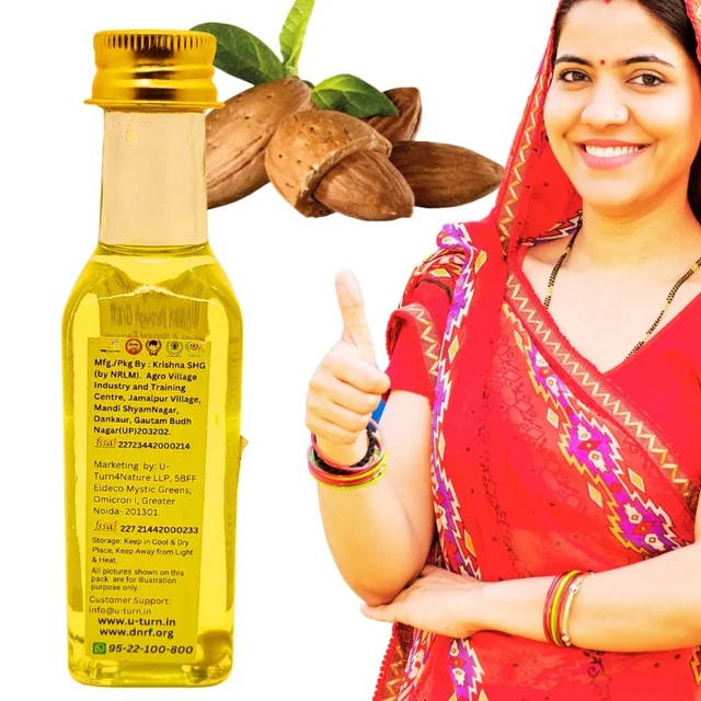 Cold Pressed Almond (Badam) Oil- Pure & Natural - 100ml