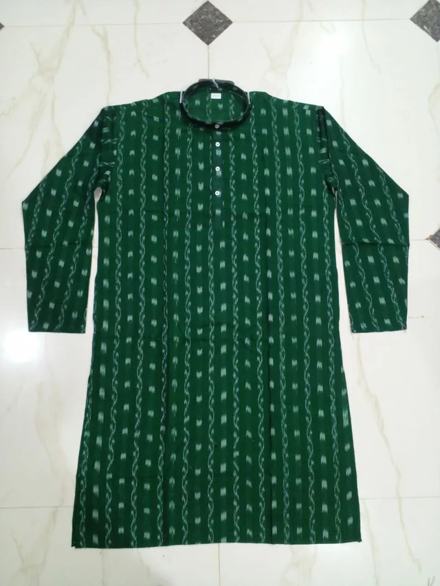 101482 Sambalpuri Cotton Kurta , Dhila With Stiching Size 32 Chest- 40 Chest - 36 Chest