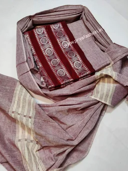 101448 Sambalpuri Dress Material With Stiching Size 32-42 Size - Dark Meroun, 38 Chest