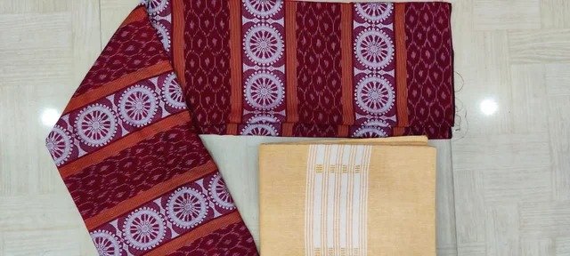 100687 Sambalpuri Dress Materials Set