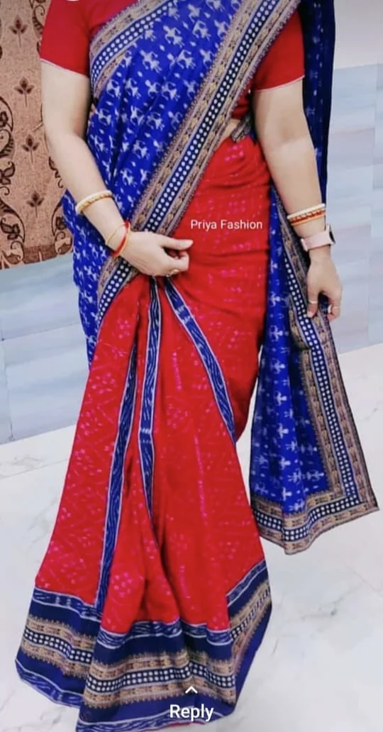 100805 Sambalpuri Patchwork Saree