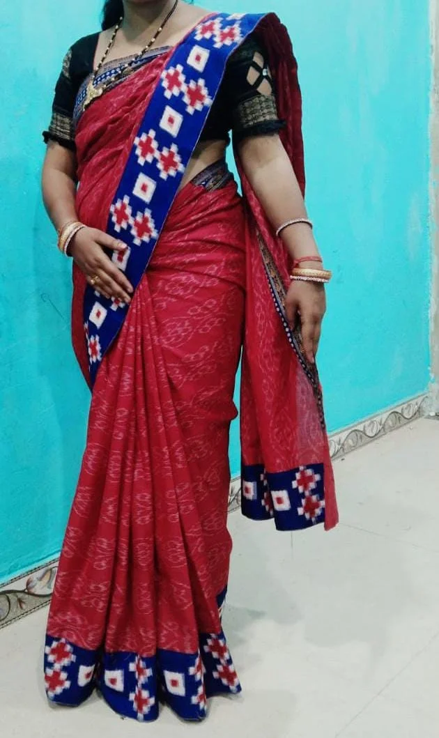 100809 Sambalpuri Patchwork Saree