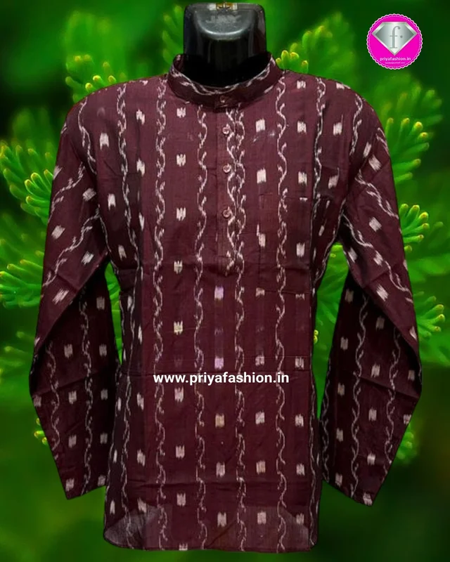 100935 Sambalpuri Cotton Dhila Kurta - 38