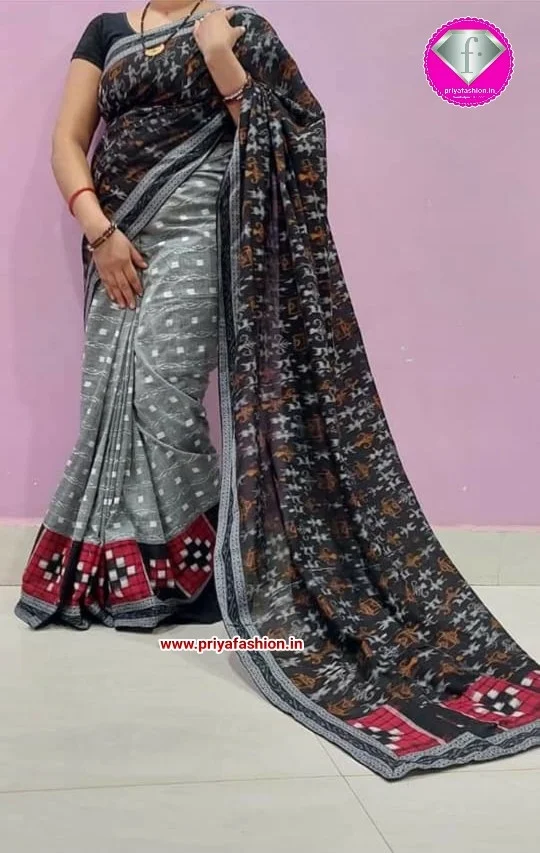 100947 Sambalpuri pach work saree