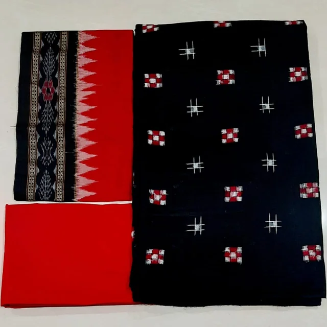100998 Sambalpuri Dress Material With Dupatta