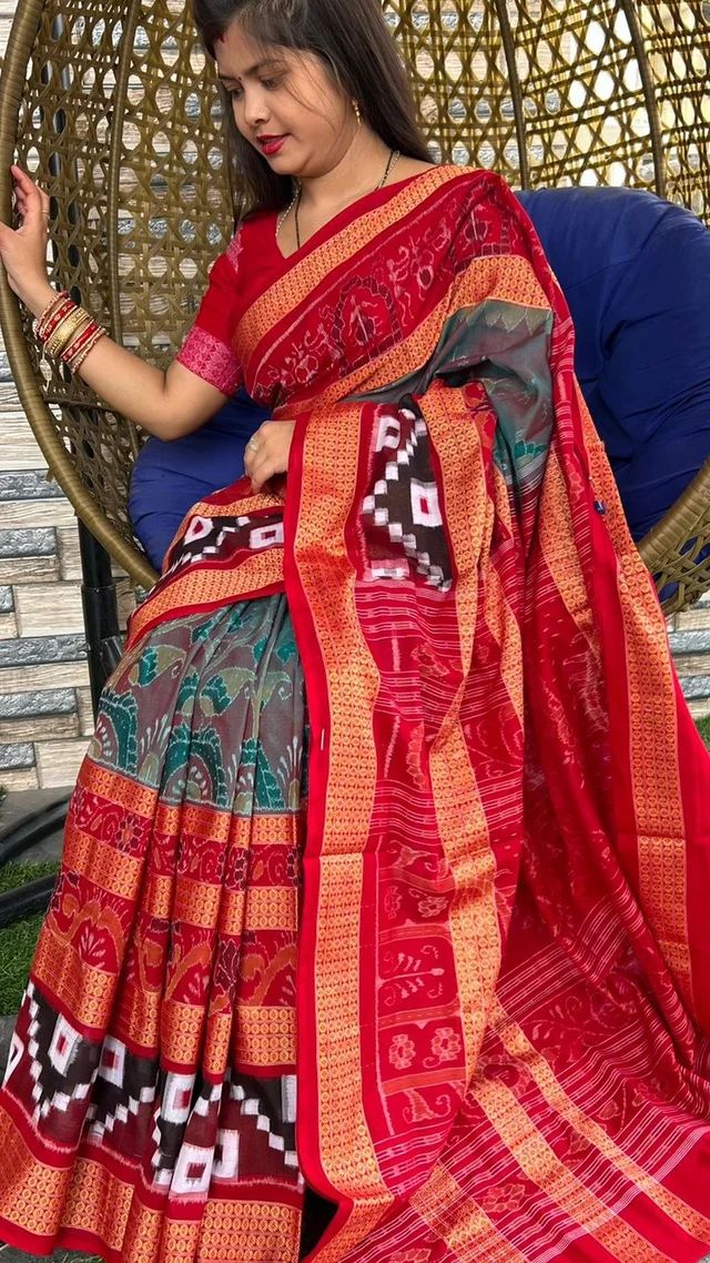 101054 Sambalpuri Handloom Saree New Design