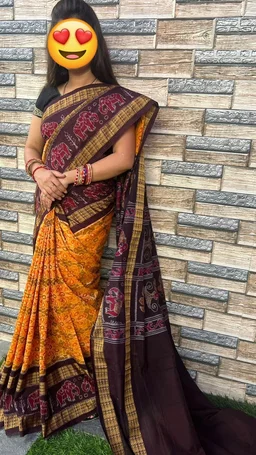 101056 Sambalpuri Handloom Saree New Design