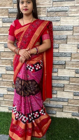 101058 Sambalpuri Handloom Saree New Design