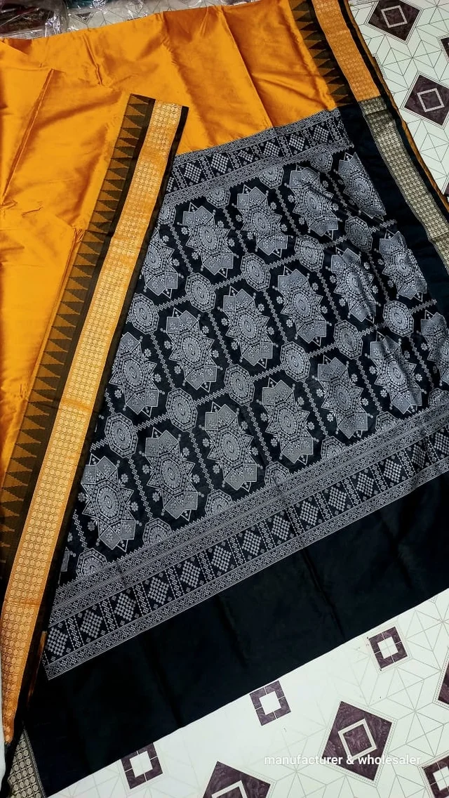 101077 Silk Pata Saree With Blause