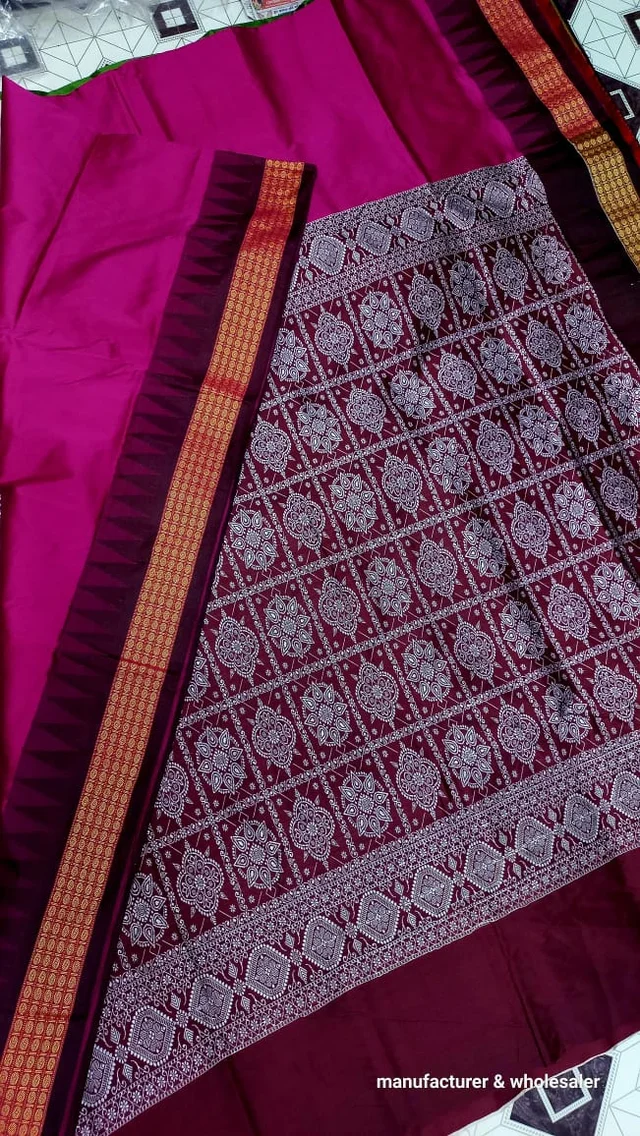 101091 Silk Pata Saree With Blouse