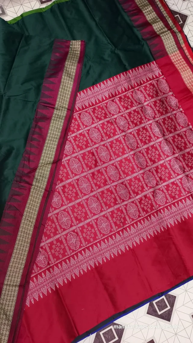 101092 Silk Pata Saree With Blouse