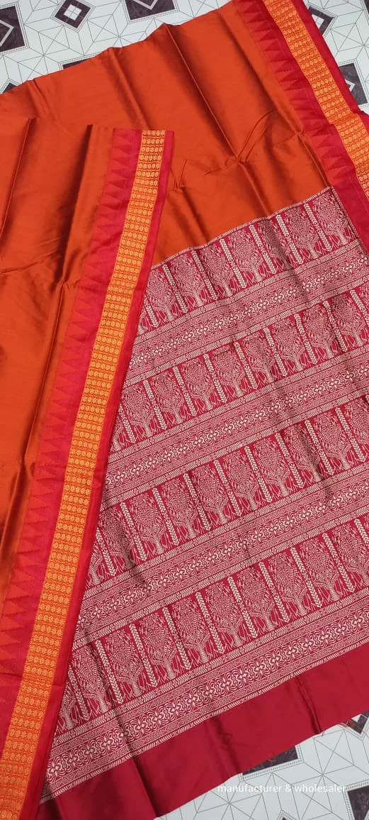 101093 Silk Pata Saree With Blouse