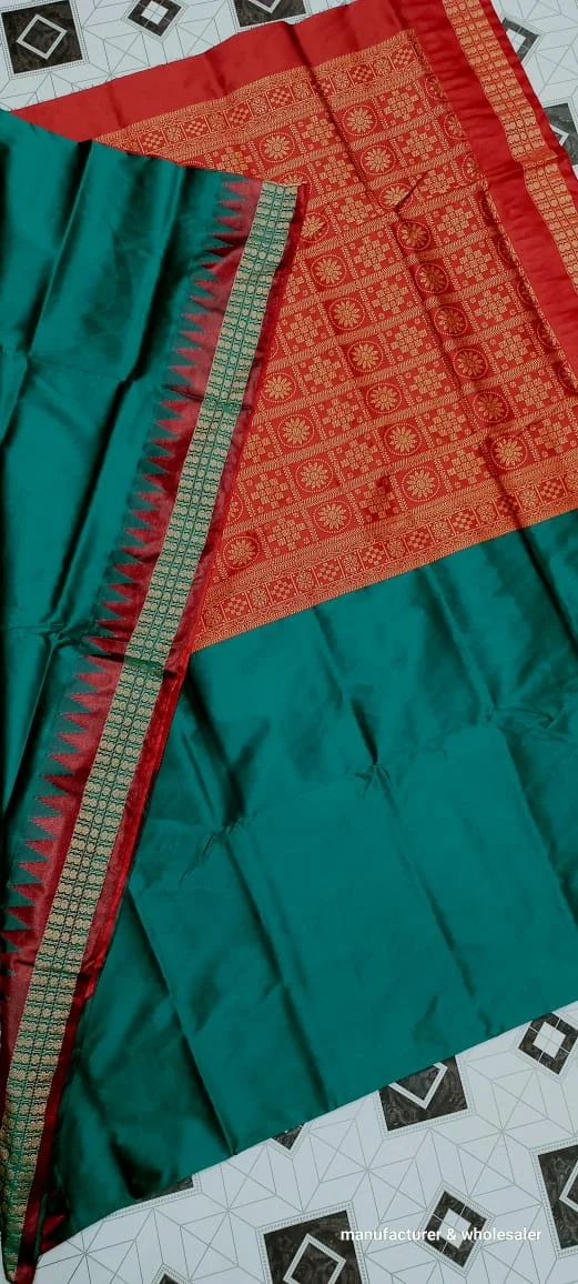 101095 Silk Pata Saree With Blouse
