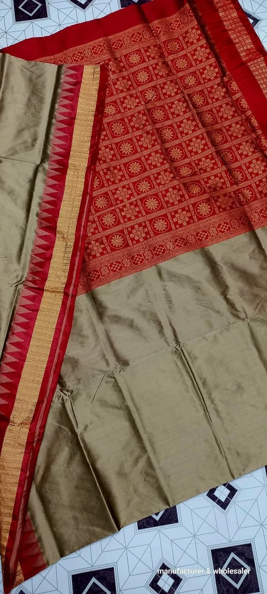 101100 Silk Pata Saree With Blouse