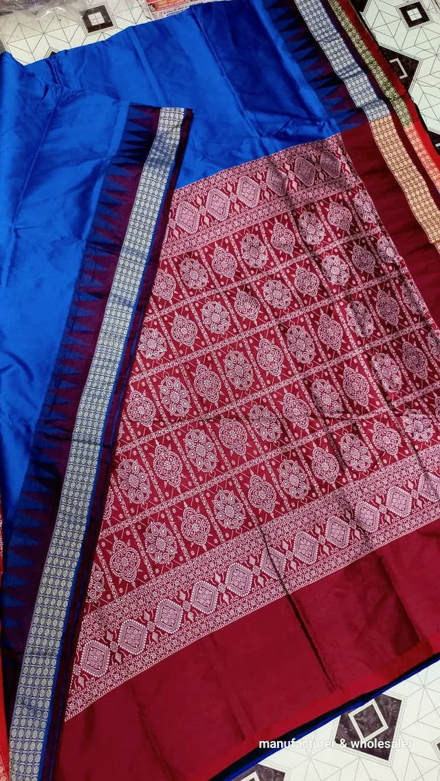 101112 Silk Pata Saree With Blouse