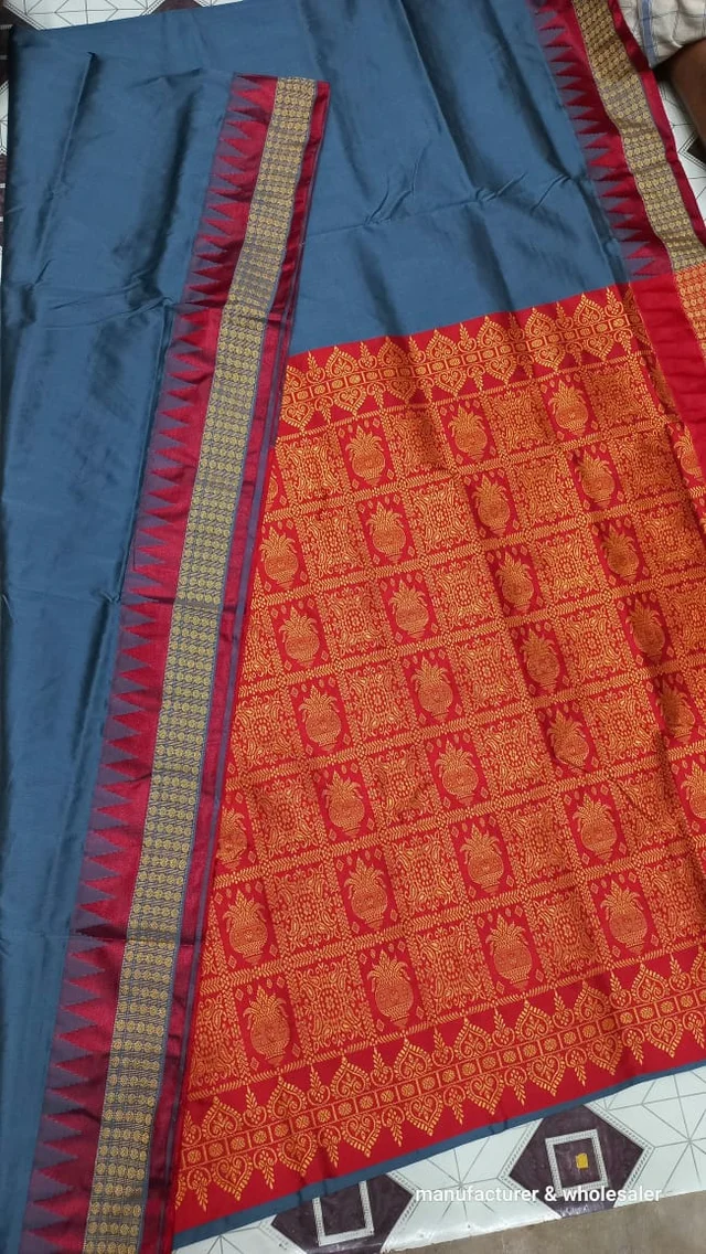 101130 Silk Pata Saree With Blouse