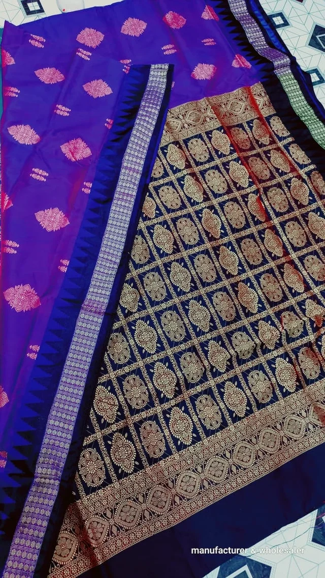 101140 Silk Pata Saree With Blouse