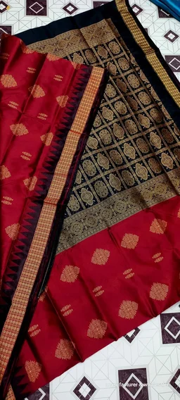 101142 Silk Pata Saree With Blouse