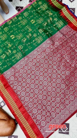 101162 Silk Pata Saree With Blouse