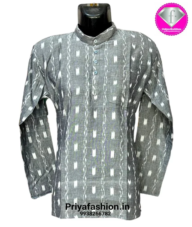 101171 Sambalpuri Handloom Long Kurta / Dhila - 38
