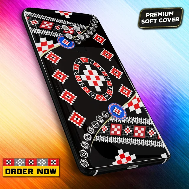 101239 Sambalpuri Mobile Back Cover With Add Photo & Name - Hard Cover