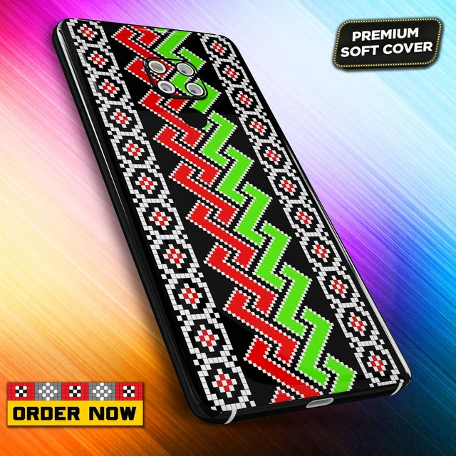 101240 Sambalpuri Mobile Back Cover With Add Photo & Name - Soft Cover