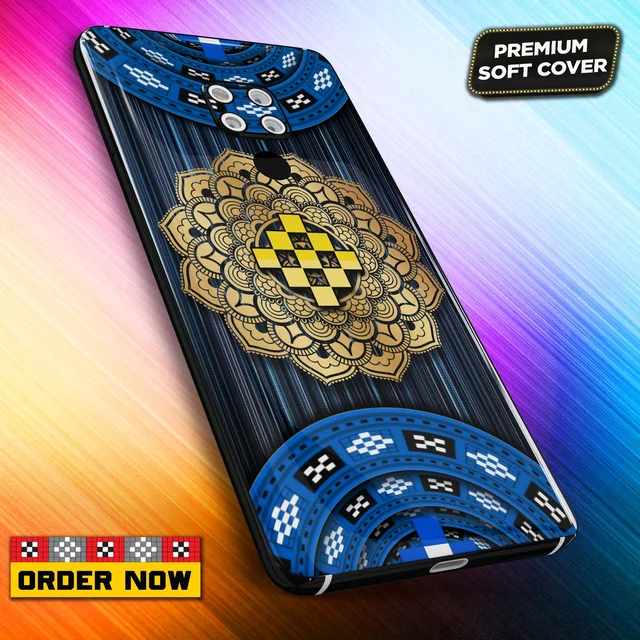 101242 Sambalpuri Mobile Back Cover With Add Photo & Name - Hard Cover