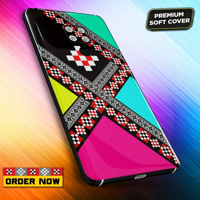 101252 Sambalpuri Mobile Back Cover With Add Photo & Name - Soft Cover