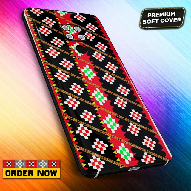 101253 Sambalpuri Mobile Back Cover With Add Photo & Name - Soft Cover