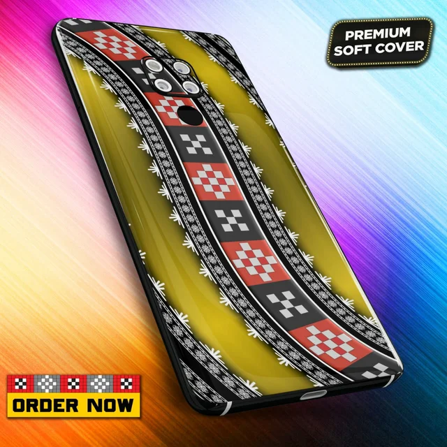 101260 Sambalpuri Mobile Back Cover With Add Photo & Name - Hard Cover