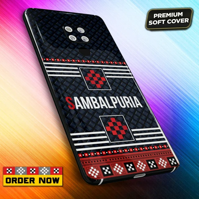 101263 Sambalpuri Mobile Back Cover With Add Photo & Name - Soft Cover