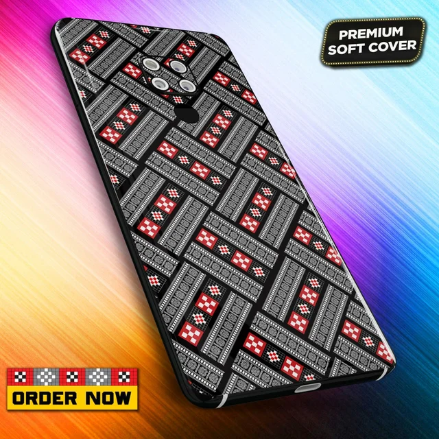 101281 Sambalpuri Mobile Back Cover With Add Photo & Name - Soft Cover