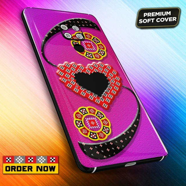 101289 Sambalpuri Mobile Back Cover With Add Photo & Name - Soft Cover