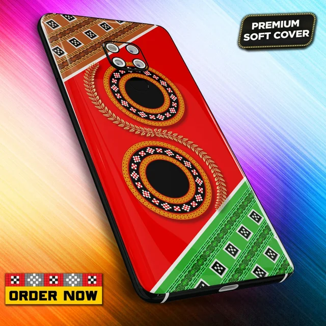 101291 Sambalpuri Mobile Back Cover With Add Photo & Name - Hard Cover