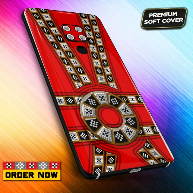 101297 Sambalpuri Mobile Back Cover With Add Photo & Name - Soft Cover