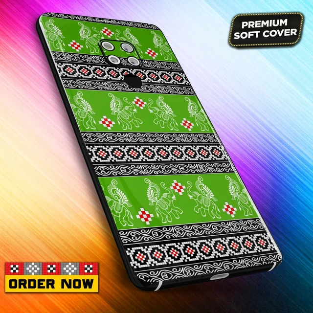 101299 Sambalpuri Mobile Back Cover With Add Photo & Name - Hard Cover