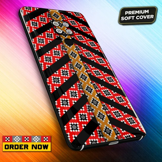 101300 Sambalpuri Mobile Back Cover With Add Photo & Name - Soft Cover