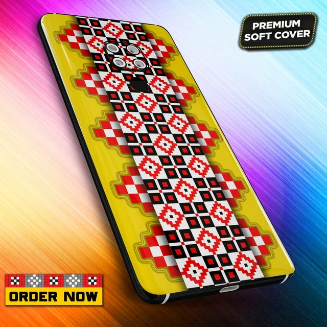 101303 Sambalpuri Mobile Back Cover With Add Photo & Name - Hard Cover