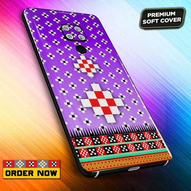 101308 Sambalpuri Mobile Back Cover With Add Photo & Name - Hard Cover