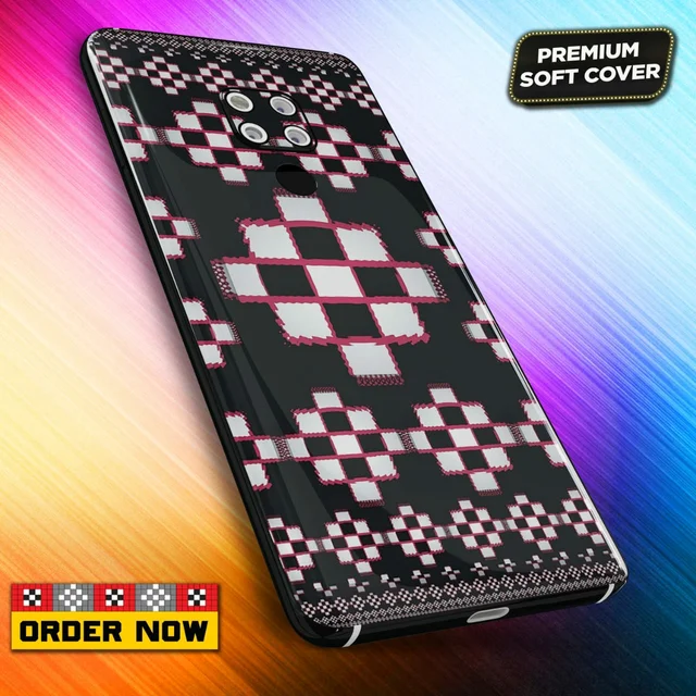 101316 Sambalpuri Mobile Back Cover With Add Photo & Name - Soft Cover