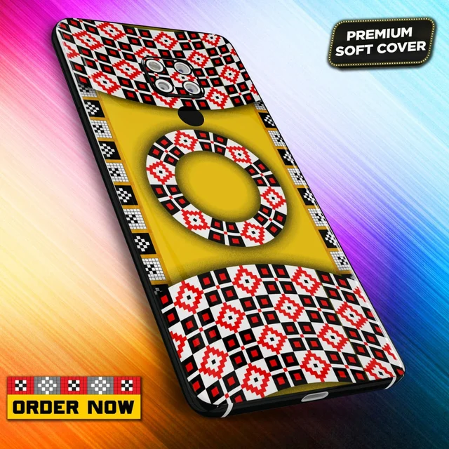 101322 Sambalpuri Mobile Back Cover With Add Photo & Name - Hard Cover