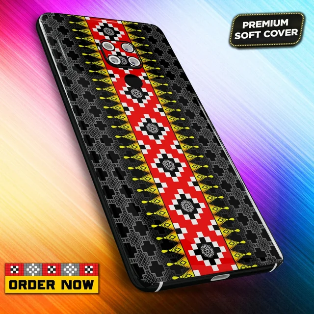 101328 Sambalpuri Mobile Back Cover With Add Photo & Name - Hard Cover